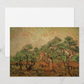 Invitation La Cueillette des olives par Vincent van Gogh (Devant / Derrière)