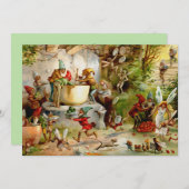 Invitation La cuisine des Gnomes - 1895 (Devant / Derrière)