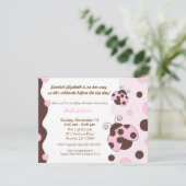 Invitation La Dame Bug Pink & Brown (Debout devant)