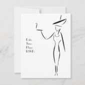 Invitation La Dame dans le grand Casquette #1 (Dos)