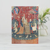 Invitation La Dame et la licorne, Audition (Debout devant)