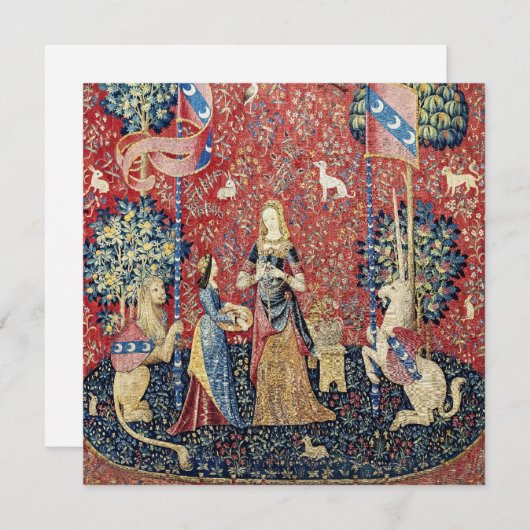 Invitation La Dame et la licorne, Odeur (Devant / Derrière)