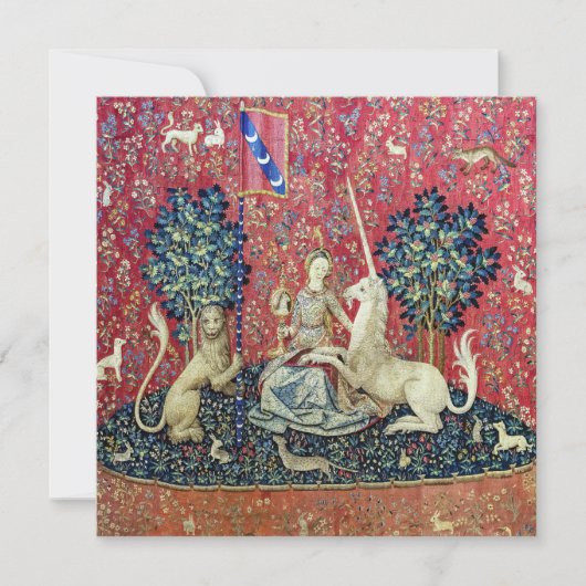 Invitation La Dame et la licorne, Vue (Devant)