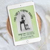 Invitation La dame fête ses quatre-vingts ans Maison ouverte 