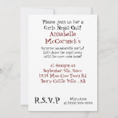 Invitation La danse jusqu'aux vaches viennent à la maison - (Dos)