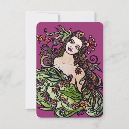 Invitation La déesse de l'impératrice Tarot (Devant)