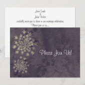 Invitation La dentelle pourpre de la reine Anne (Devant / Derrière)