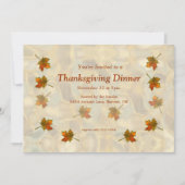 Invitation La dérive des chutes laisse Thanksgiving (Devant)