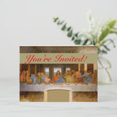 Invitation La Dernière Cène de Da Vinci Beaux-Arts Classique (Debout devant)