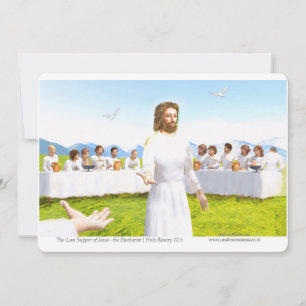 Invitation La Dernière Cène de Jésus - Eucharistie