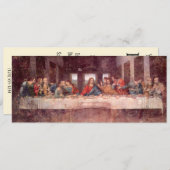 Invitation La Dernière soupe de Léonard de Vinci (Devant / Derrière)