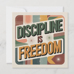 Invitation La Discipline Est La Liberté