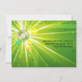 Invitation La disco allume les années 70 la partie (Dos)