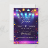 Invitation La discothèque illumine la fête du réveillon du No (Devant)