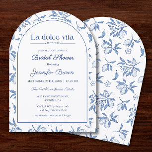 Invitation La Dolce Vita Baby Shower Citron Italien