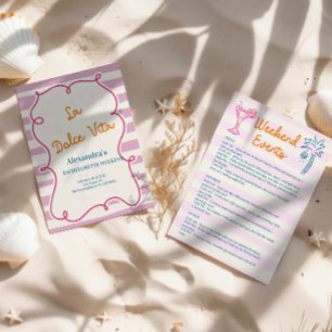 Invitation La Dolce Vita Bachelorette Week-end