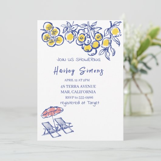 Invitation La Dolce Vita Citron italien jaune (Debout devant)