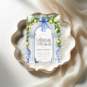 Invitation La Dolce Vita Citrus Fête des mariées verte