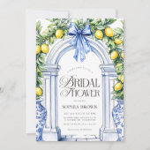 Invitation La Dolce Vita Citrus Fête des mariées verte (Devant)