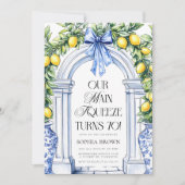 Invitation La Dolce Vita Citrus Verdure 70e anniversaire (Devant)