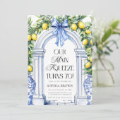 Invitation La Dolce Vita Citrus Verdure 70e anniversaire (Debout devant)