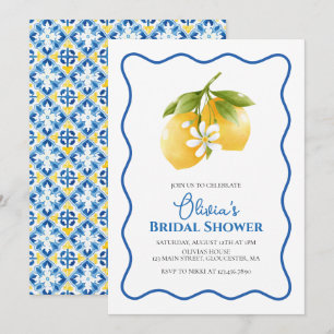Invitation La Dolce Vita Fête de Mariage au Citron