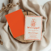 Invitation La Dolce Vita Fête d'engagement