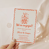 Invitation La Dolce Vita Fête d'engagement