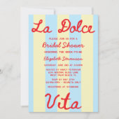 Invitation La Dolce Vita Fête des mariées manuscrite (Devant)