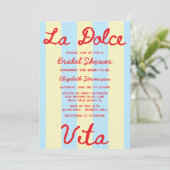 Invitation La Dolce Vita Fête des mariées manuscrite (Debout devant)