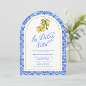 Invitation La Dolce Vita Fête des mariées méditerranéenne (Debout devant)