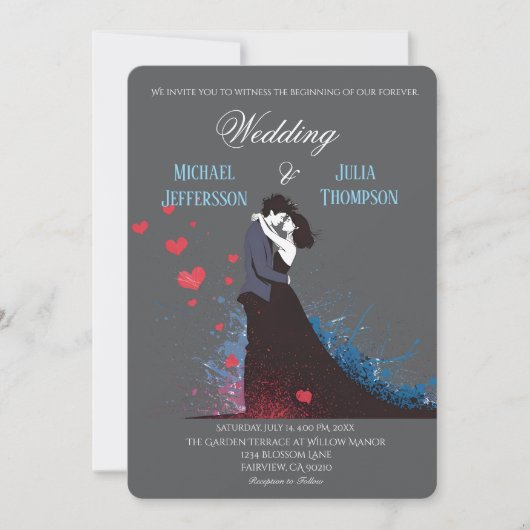 Invitation La Dolce Vita Inspiration française Classique 1940 (Devant)