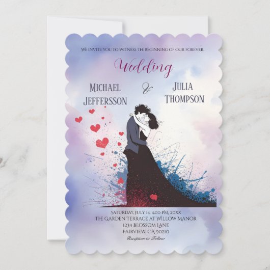 Invitation La Dolce Vita Inspiration française Classique 1940 (Devant)