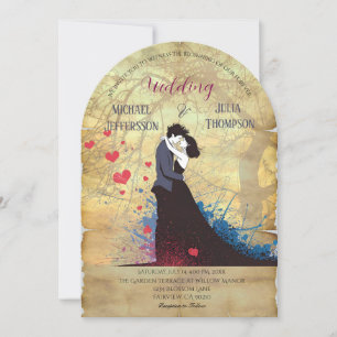 Invitation La Dolce Vita Inspiration française Classique 1940