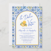 Invitation La Dolce Vita Italian Summer Destination Wedding (Devant)