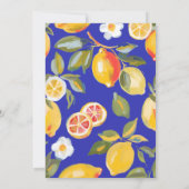 Invitation La dolce vita Italienne Ressort de citron Douche n (Dos)