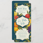 Invitation La Dolce Vita Italy Bridal Shower (Devant / Derrière)
