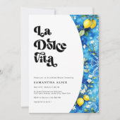 Invitation La Dolce Vita Lemon Fête des mariées de la côte am (Devant)