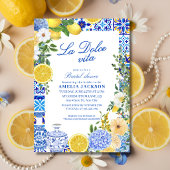 Invitation La Dolce Vita Lemon Mediterranean Bridal shower