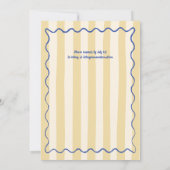 Invitation La Dolce Vita Lemons Fête des mariées italienne (Dos)