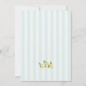 Invitation La Dolce Vita Lemons Fête des mariées italienne (Dos)