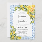 Invitation La Dolce Vita - Mariage de citron italien méditerr (Devant)