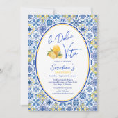 Invitation La Dolce Vita Méditerranéenne Fête d'été (Devant)