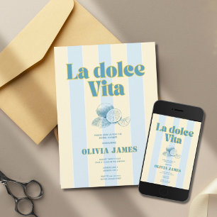 Invitation La dolce vita nuptiale