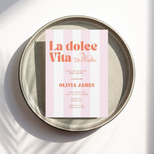 Invitation La dolce vita nuptiale