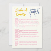 Invitation La Dolce Vita Poolside Bachelorette Week-end (Dos)