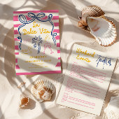 Invitation La Dolce Vita Poolside Bachelorette Week-end