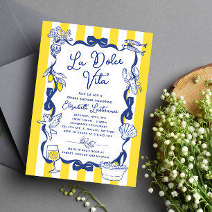 Invitation La Dolce Vita Réception de Mariage Italienne Fanta