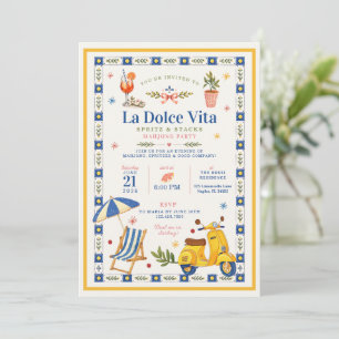 Invitation La Dolce Vita Spritz & Stacks Soirée Mahjong