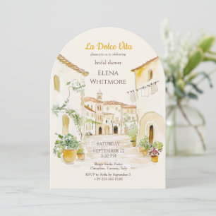 Invitation La Dolce Vita Village Toscane Enterrement de Vie d